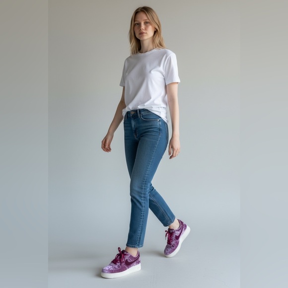 Nike Air Force 1 Velvet Burgundy Mauve AF1 GS 7Y Womens 8.5 - Picture 15 of 16